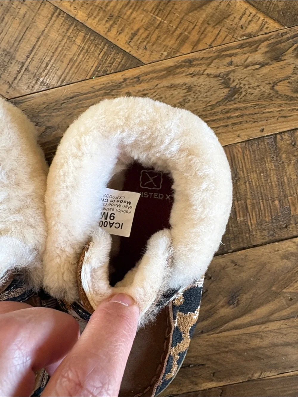 Toddler/Kids Twisted X Sherpa lined Mocs